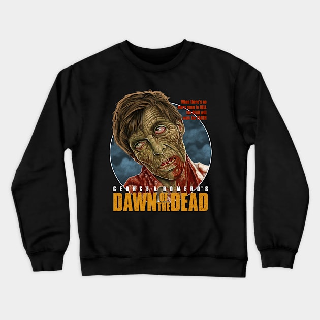 Dawn Of The Dead Crewneck Sweatshirt by PeligroGraphics